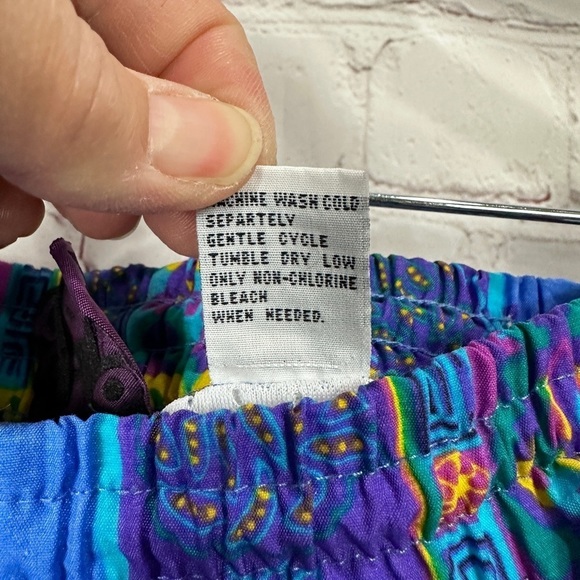 Vintage 80s‎ MTO Surf Long Board Shorts Swim Trunks  Sail Board Wind Sz M Nylon - Picture 5 of 6